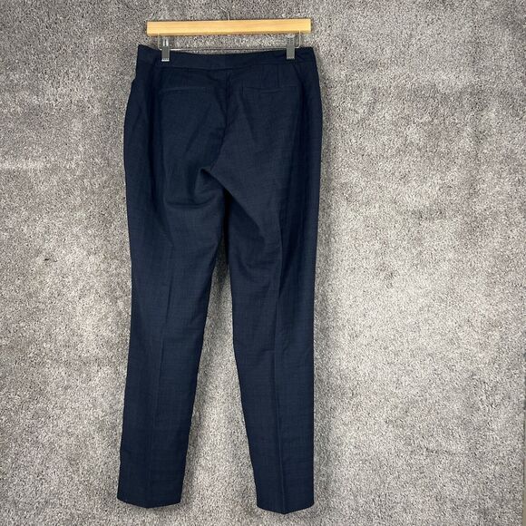 Tahari Dress Pants Womens 4 Blue Flat Front Pockets Business - Picture 2 of 13